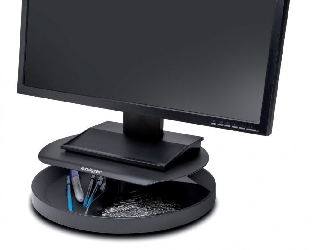 Podstavek za monitor kensigton vrtljiv s predalom črn smartfit k52787ww
