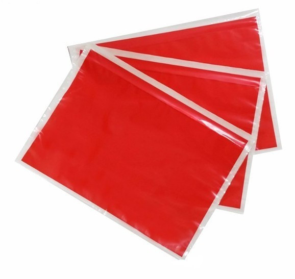 Vrečka za dokumente 240x180 samolepilna rdeča