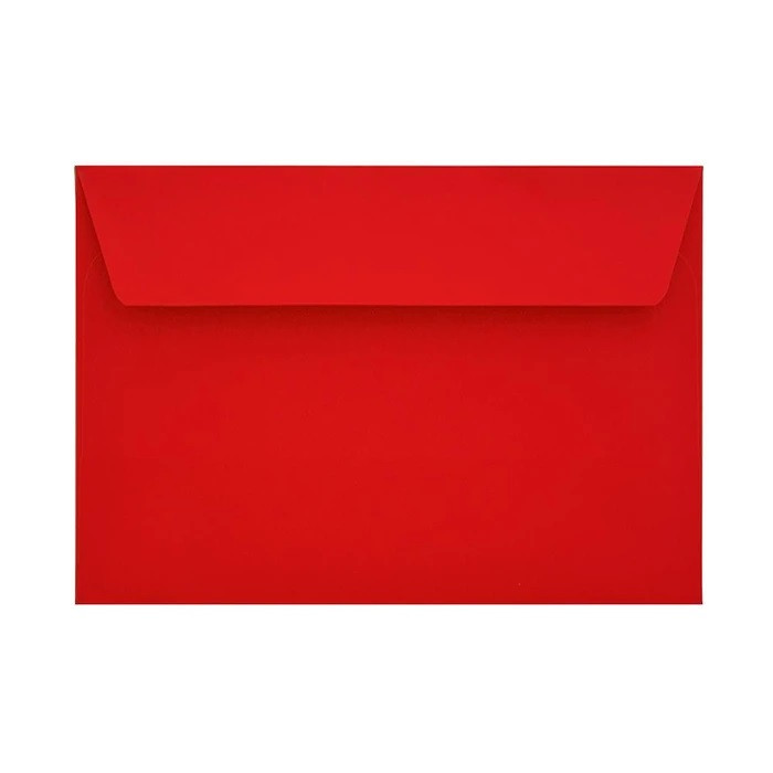 Kuverta b6 barvna rdeča