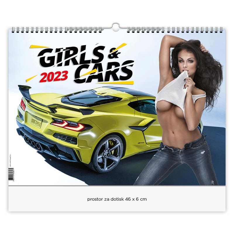 Koledar stenski girls & cars 2023