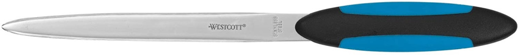 Nož za pisma westcott pvc moder 19cm e-29697 00