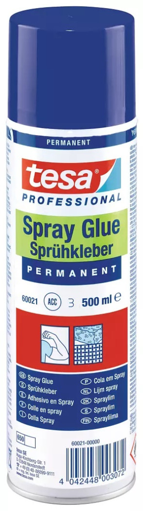 Lepilo tesa v spreju prozoren / spray glue permanent 500