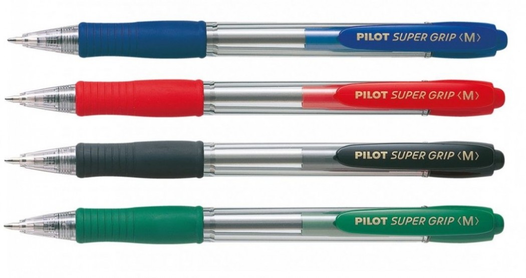 Pilot Kemični svinčnik SUPER GRIP M, zelen BPGP-10R-M-G-G 12 KOS