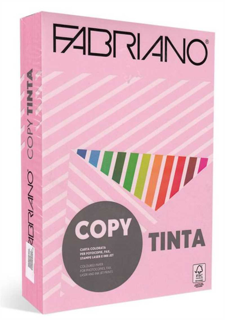 Papir barvni a4 fabriano pastelne barve 80gr ROZA - ROSA