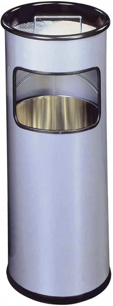Durable Koš za smeti s pepelnikom (3330), srebrn