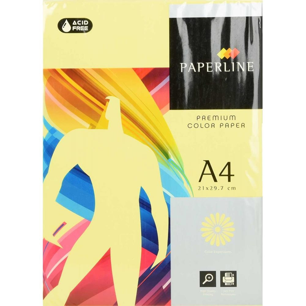 Papir barvni a4 paperline 80g 1/500 YELLOW