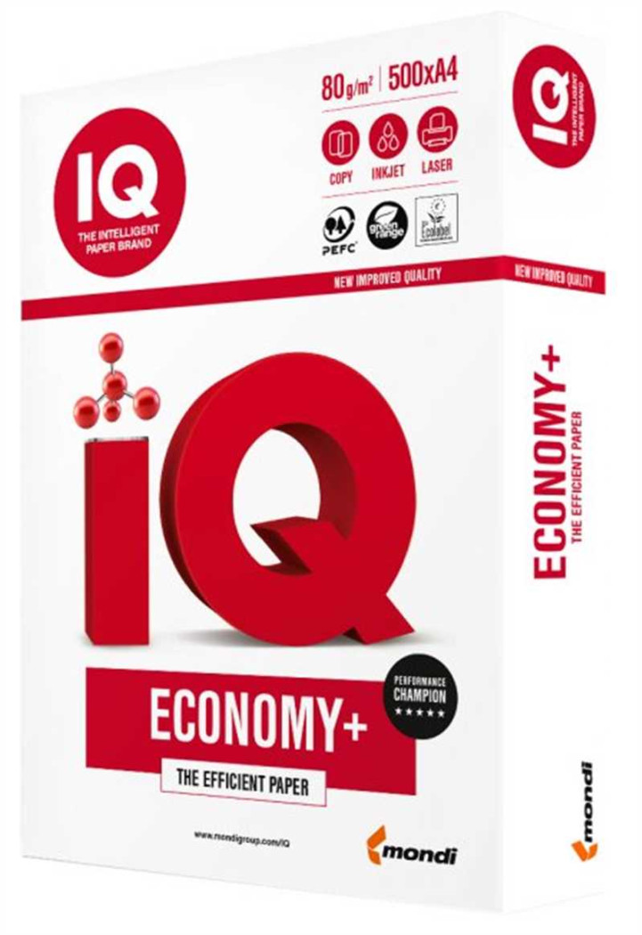 Papir iq economy+ a4 80g 1/500 odlična kvaliteta