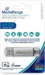USB KLUČ 64GB MEDIARANGE 3.0 + USB C MR937