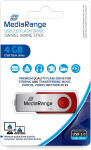 USB KLJUČ 4GB MEDIARANGE 2.0 RDEČ MR907-RED